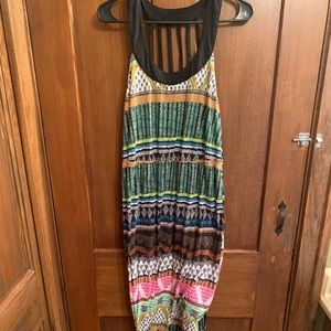 Patterned maxi dress large